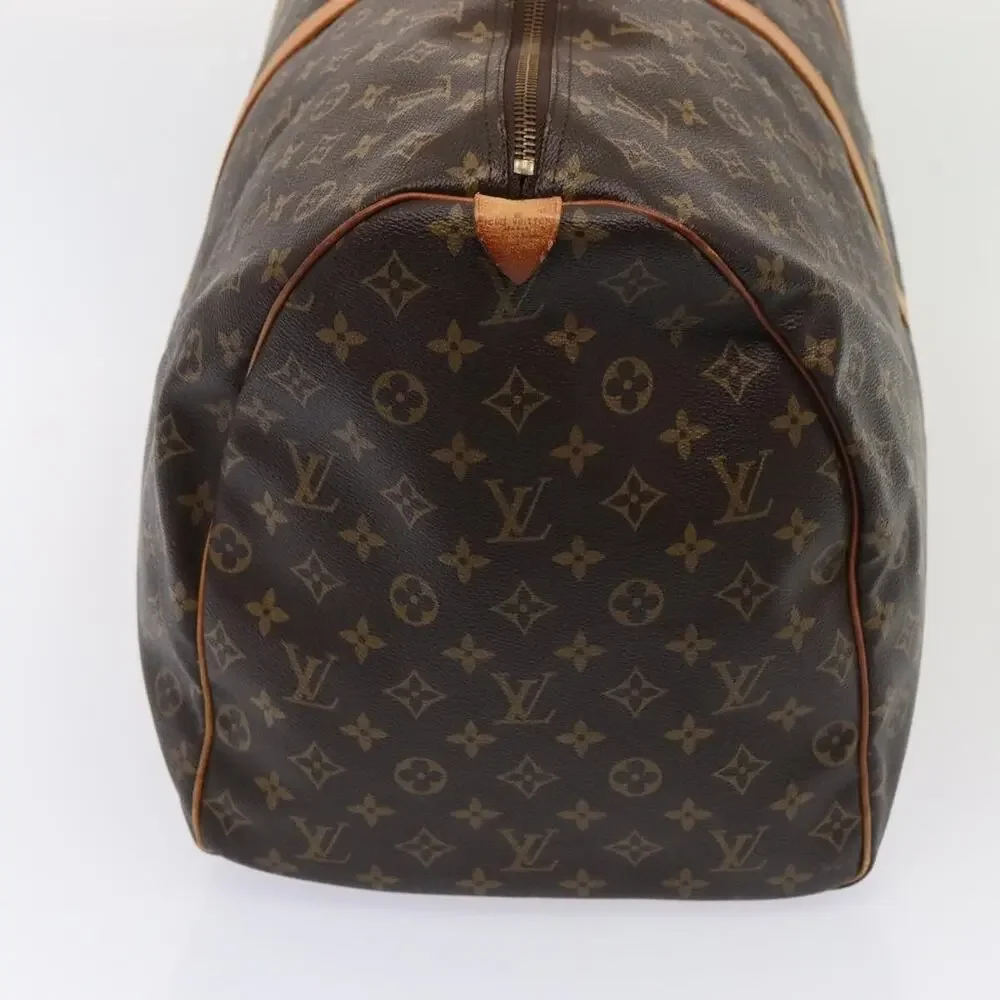 Louis Vuitton Monogram Keepall 60 Travel Bag Brown